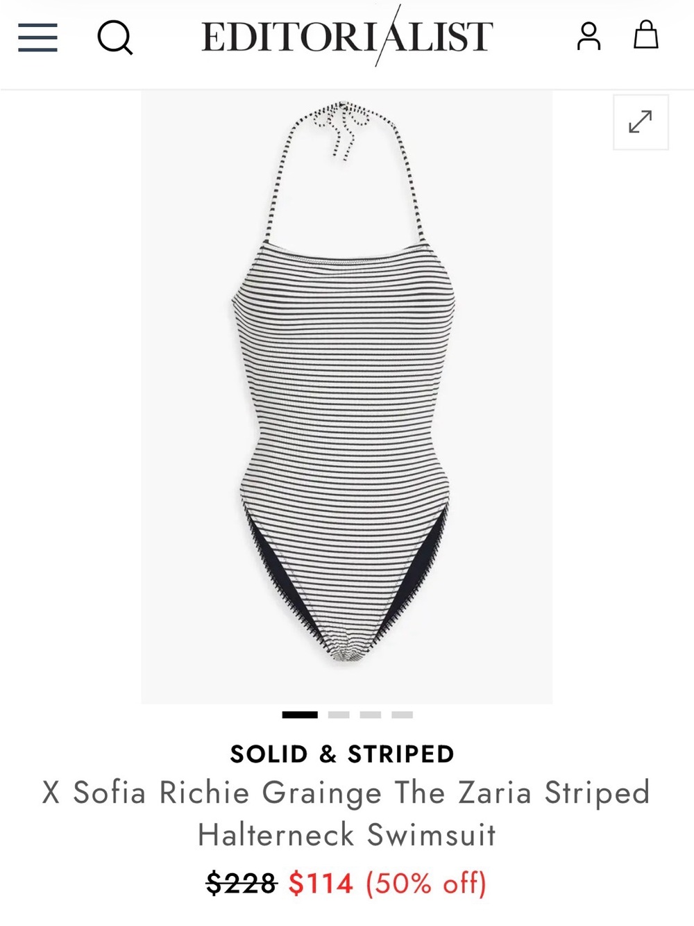 Solid & Striped Zaria Swimsuit NWT